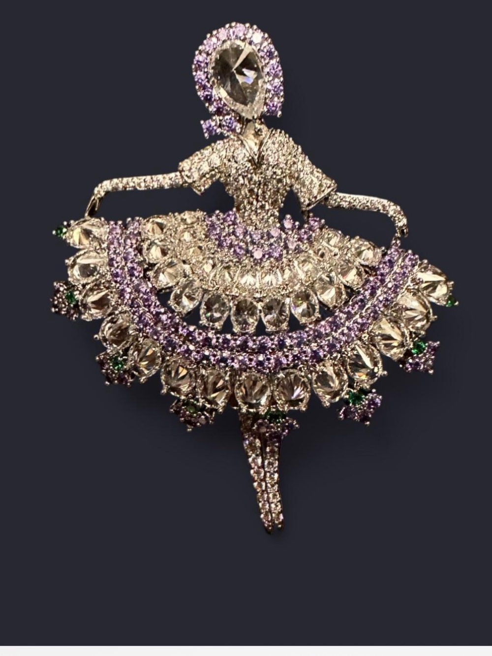 Crystal Ballerina Brooch